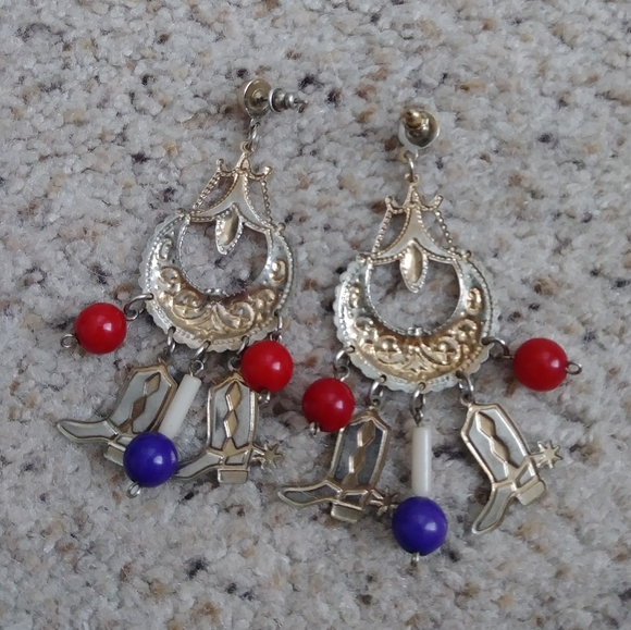 Vintage western earrings - Picture 3 of 4